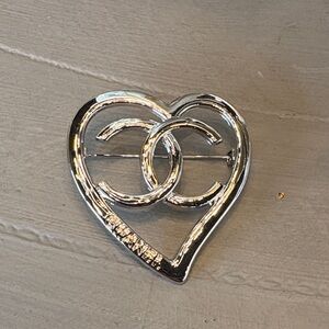 Silver Heart Brooch inspired